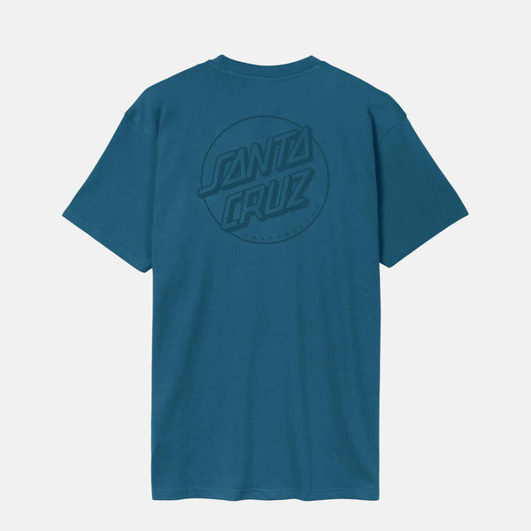 Santa Cruz - Tonal Opus Dot Stripe T-Shirt - Dark Teal