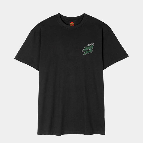 Santa Cruz - Wired Flame Dot T-Shirt - Black