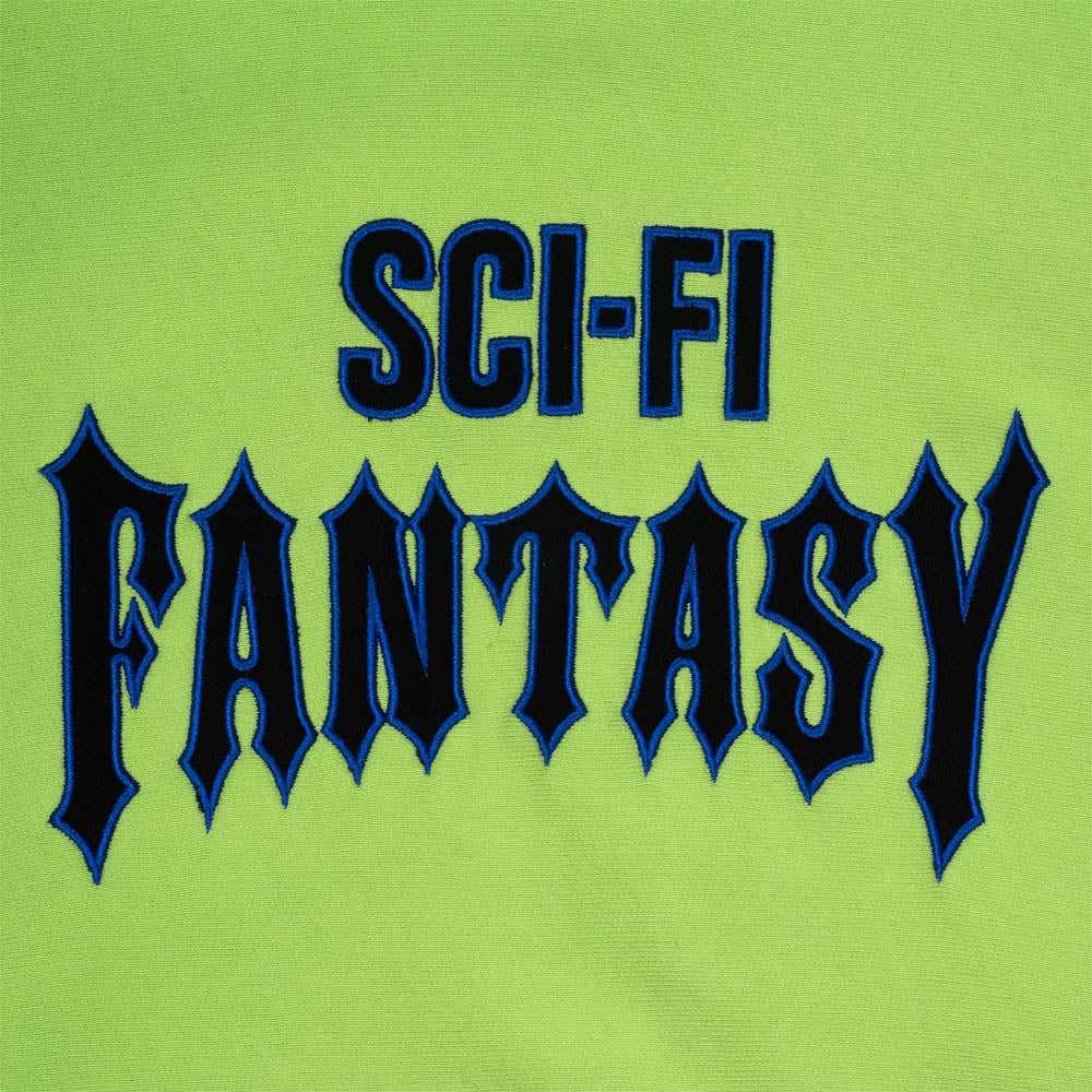 Sci-Fi Fantasy - Biker Pullover Hooded Sweatshirt - Lime