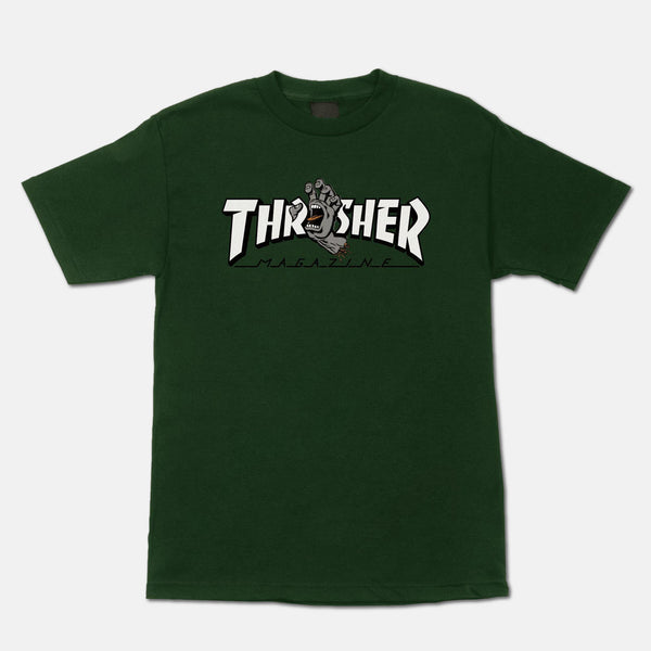 Santa Cruz - Thrasher Screaming Logo T-Shirt - Forest Green