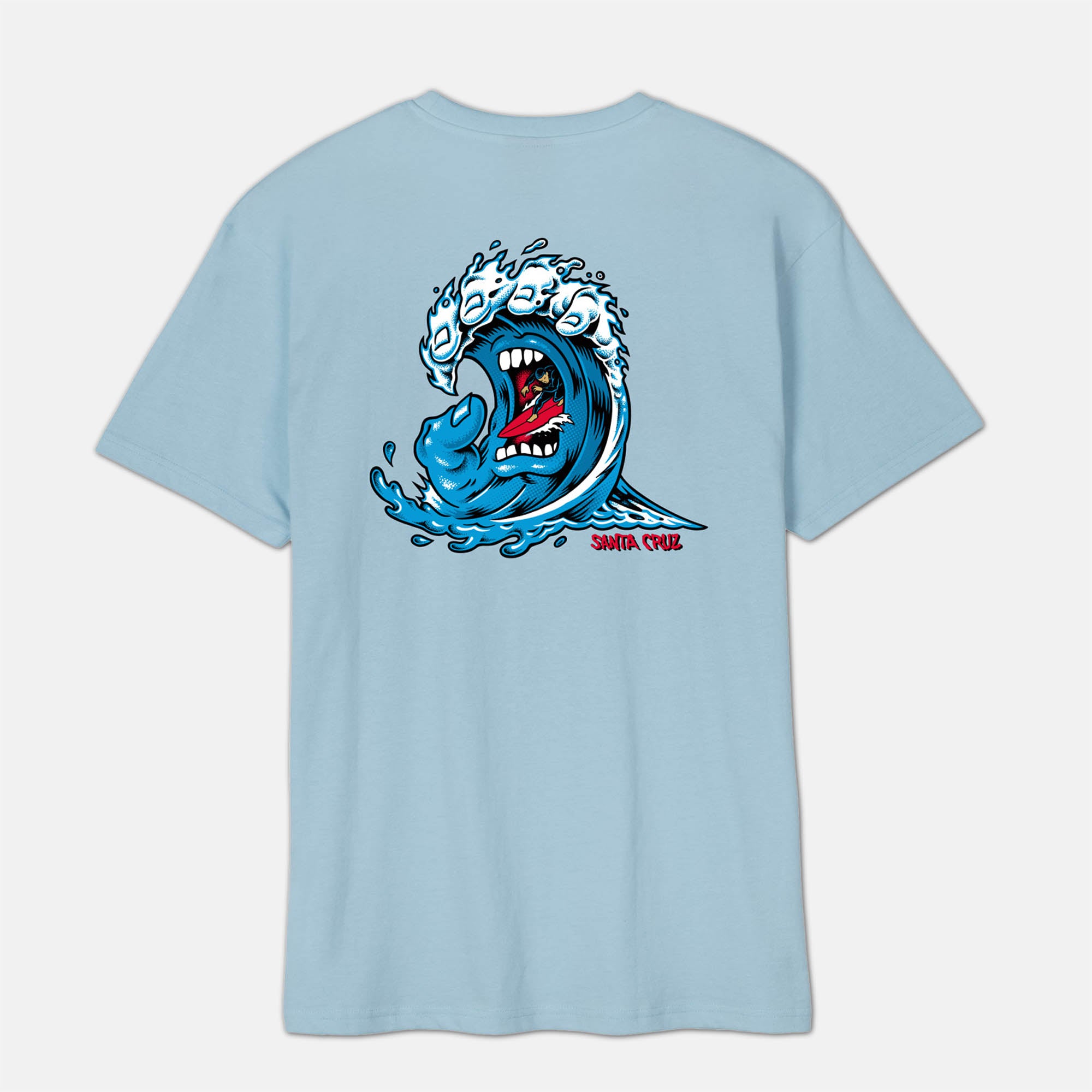 Santa Cruz - Screaming Wave T-Shirt - Sky Blue