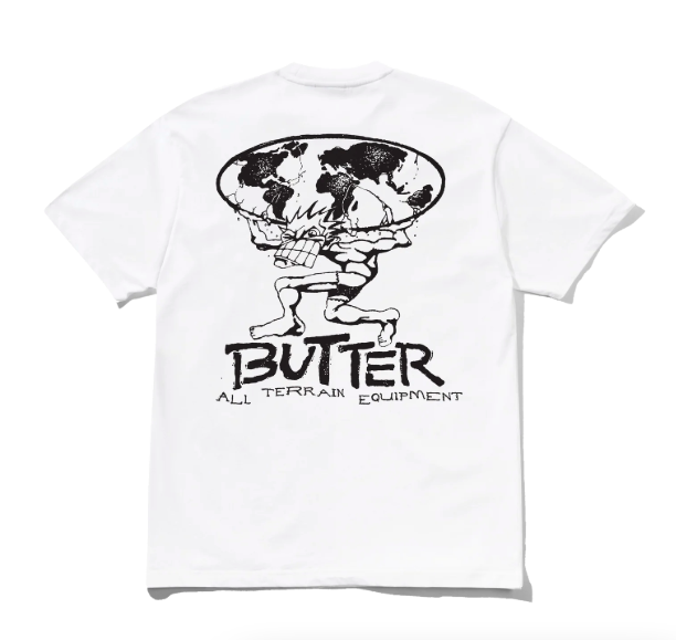 Butter Goods - Terrain T-Shirt - White / Black