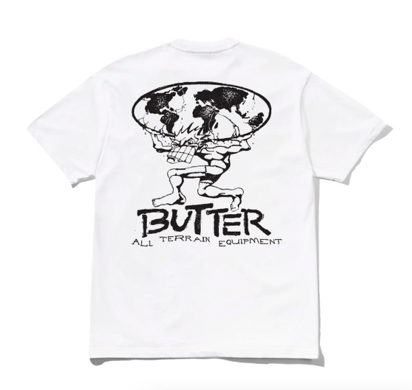 Butter Goods - Terrain T-Shirt - White / Black
