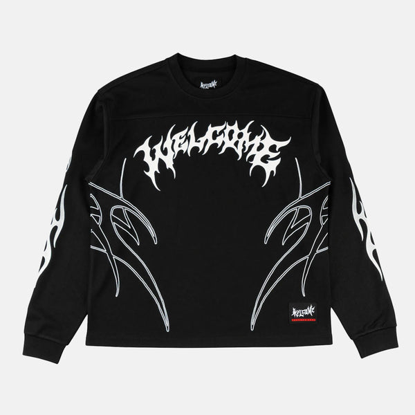 Welcome Skateboards - Scrub Mesh Longsleeve Racing Jersey - Black