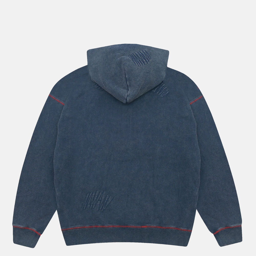 Yardsale - Seance Zip Hooded Sweatshirt - Blue