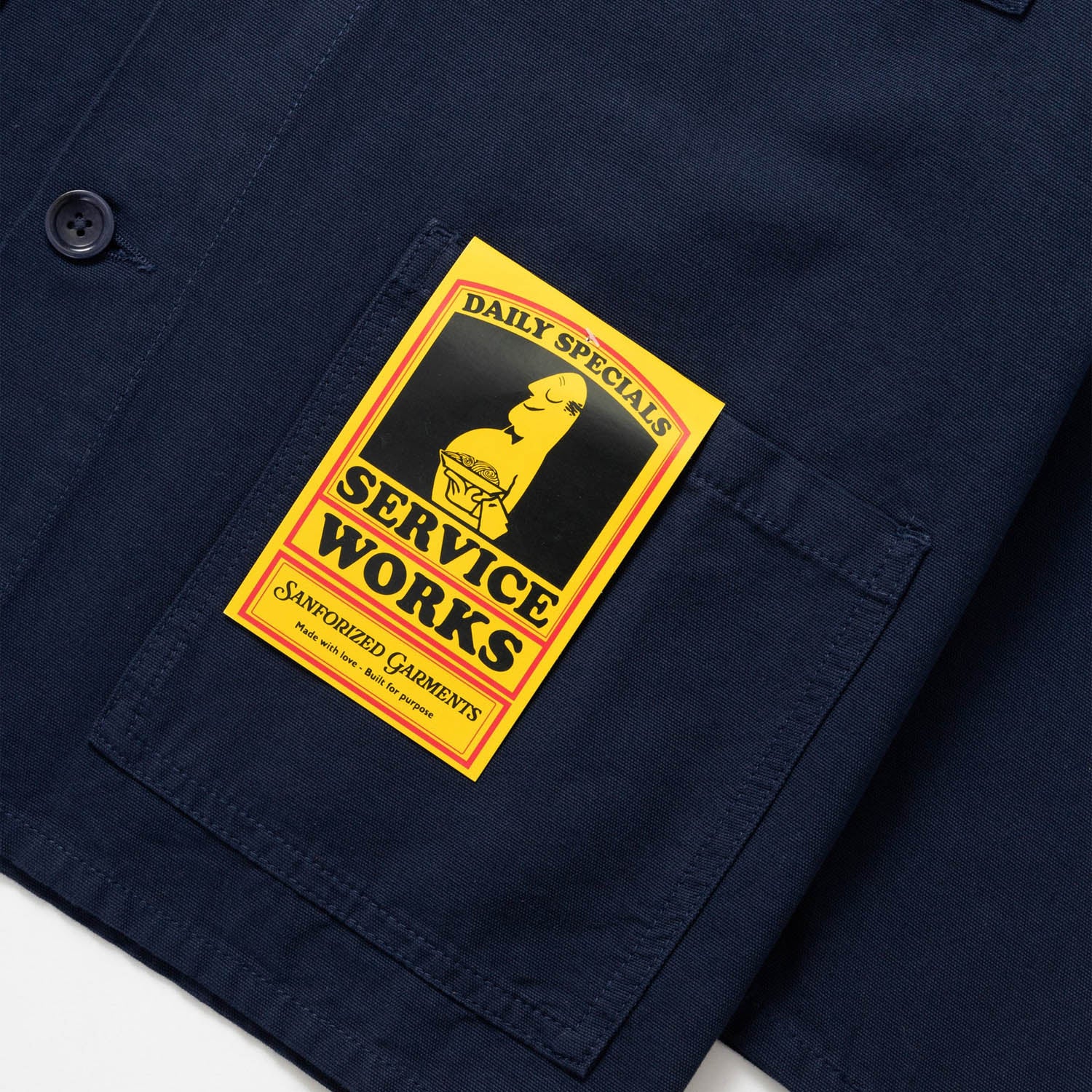 Service Works - Classic Canvas Chore Shirt - Dark Navy