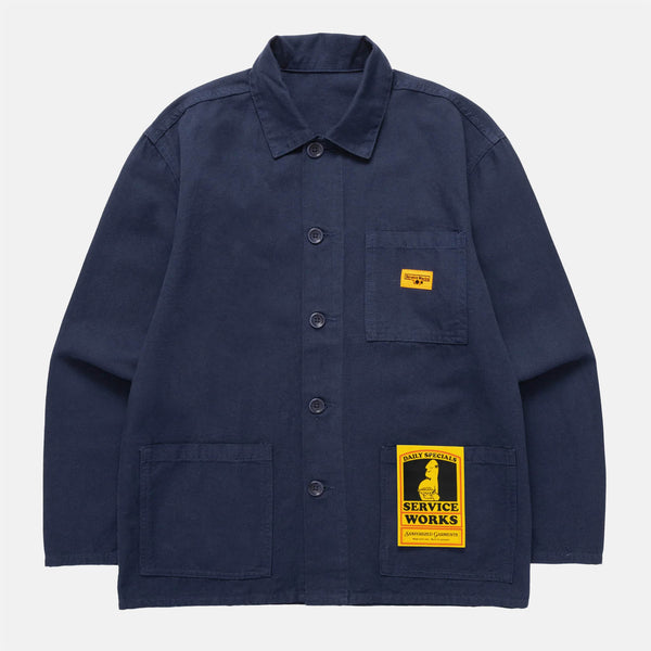 Service Works - Classic Canvas Chore Shirt - Dark Navy