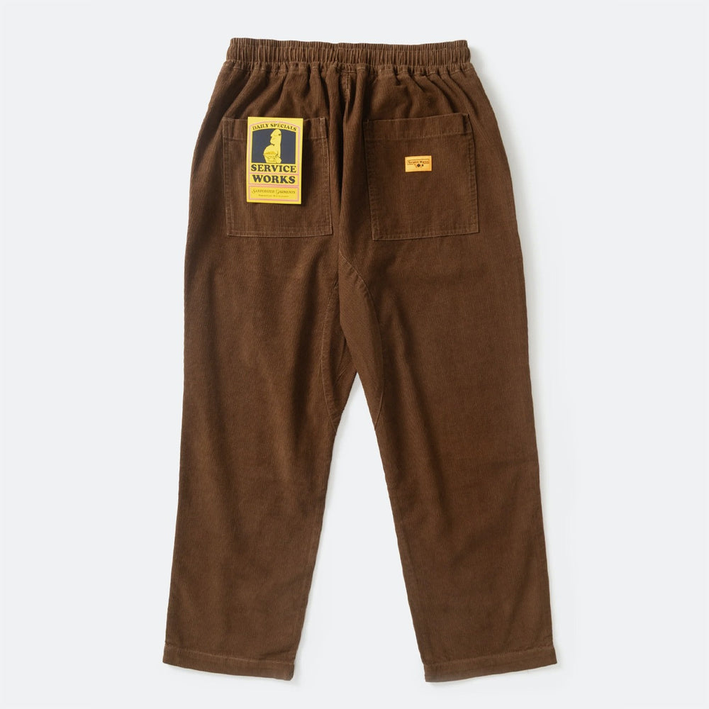Service Works - Fine Corduroy Chef Pants - Bark