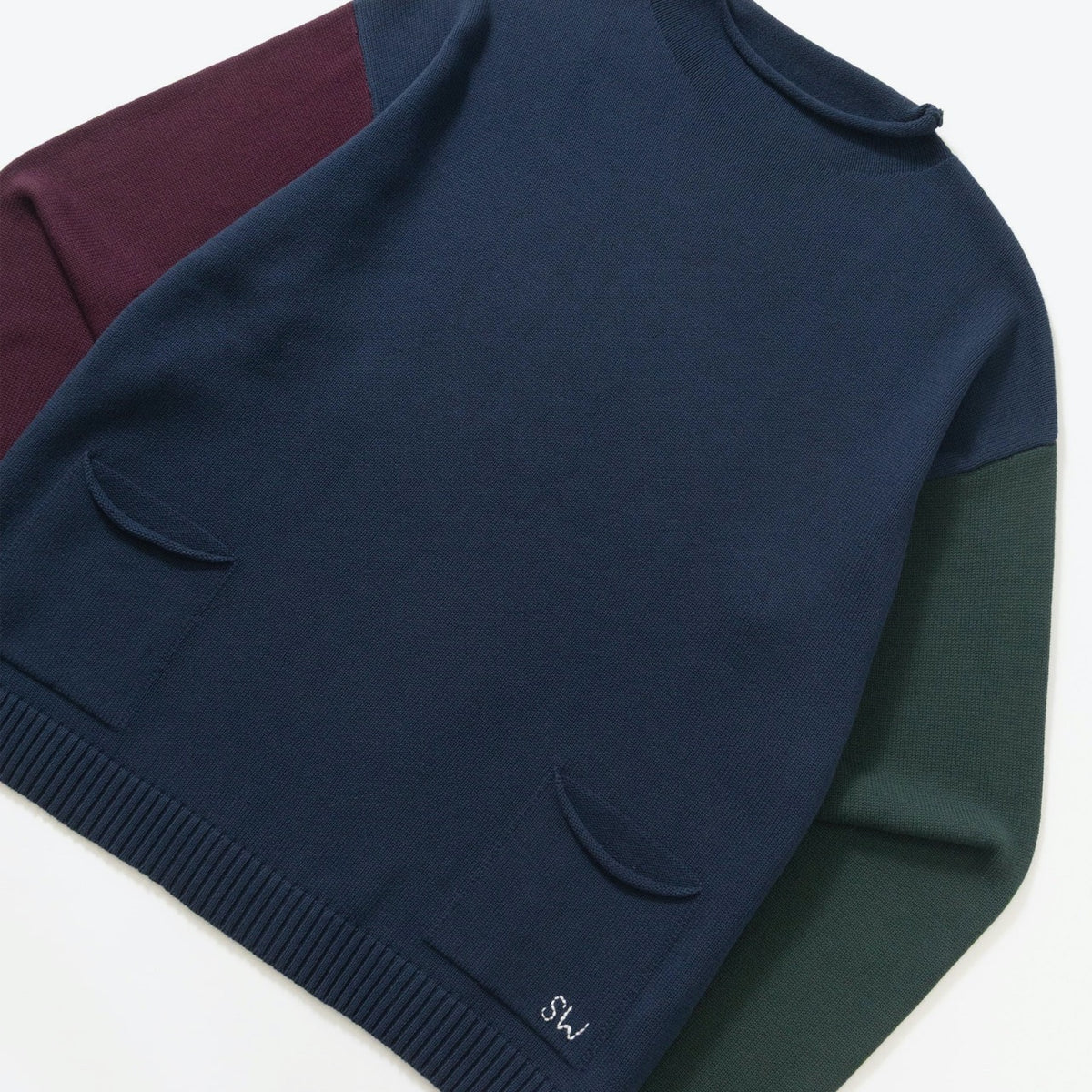 Service Works - Mock Smock Sweater - Tricolour