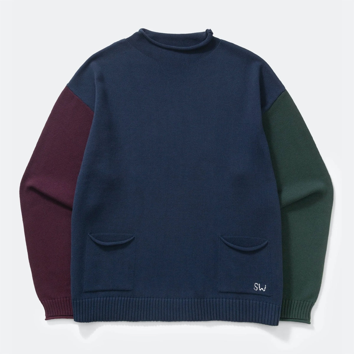 Service Works - Mock Smock Sweater - Tricolour