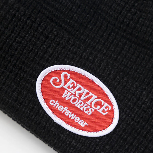 Service Works - Waffle Patch Beanie - Black
