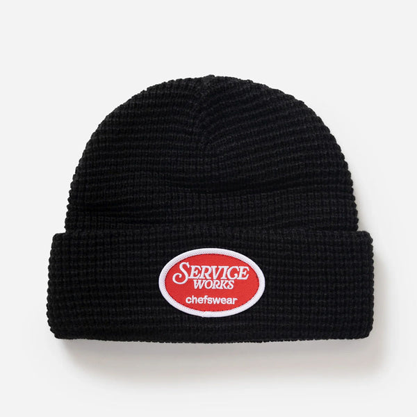 Service Works - Waffle Patch Beanie - Black