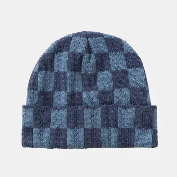 Service Works - Chunky Check Beanie - Navy