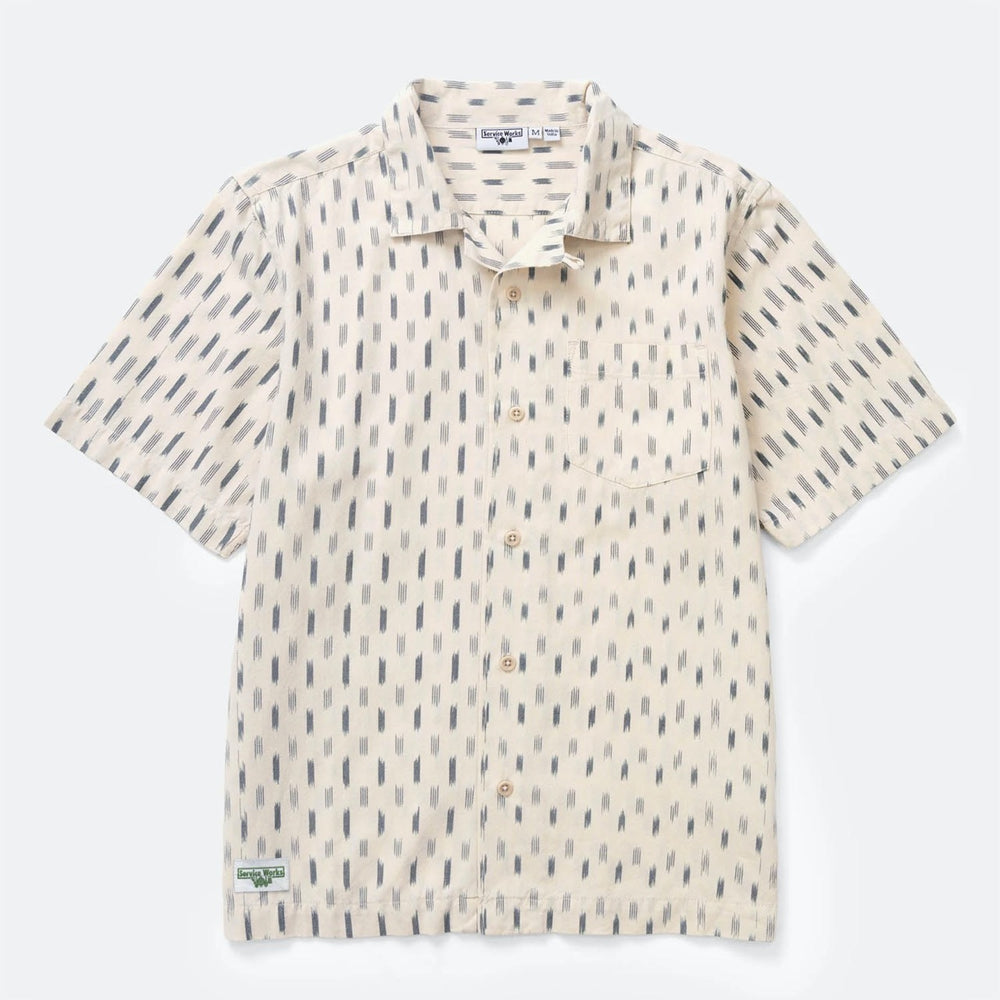 Service Works - Ikat Short Sleeve Shirt - White