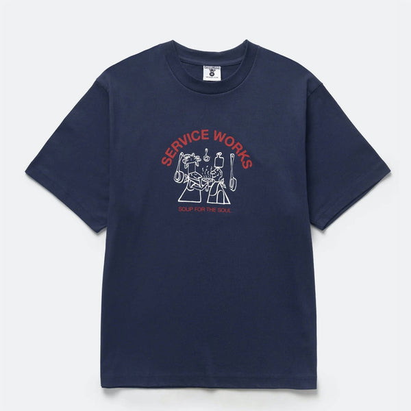Service Works - Soup For The Soul T-Shirt - Navy