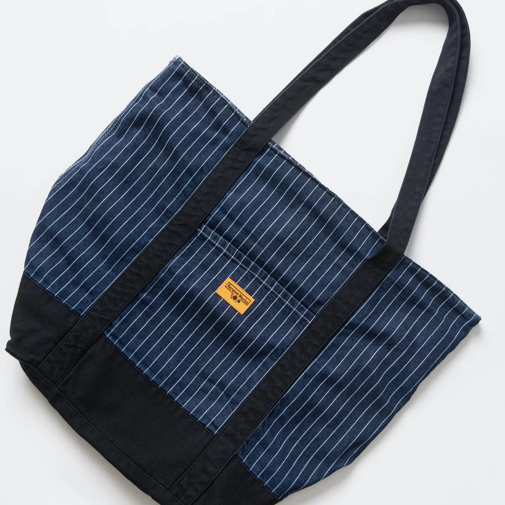 Service Works - Pinstripe Denim Tote Bag - Indigo