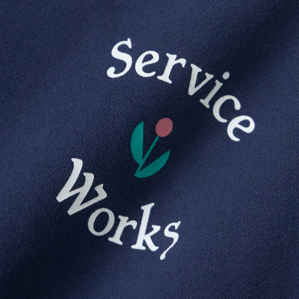 Service Works - In Bloom Crewneck Sweatshirt - Navy