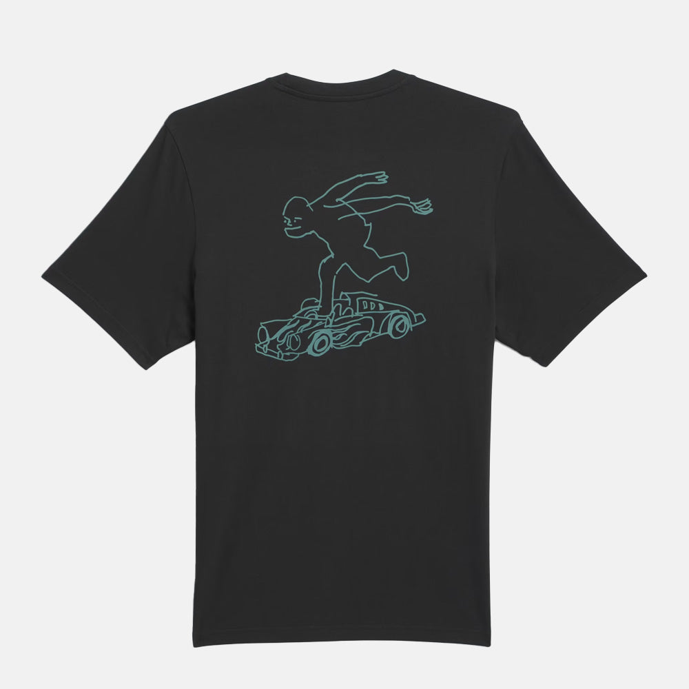 Adidas Skateboarding - Shmoofoil Gonz Speedy T-Shirt - Black / Preloved Teal