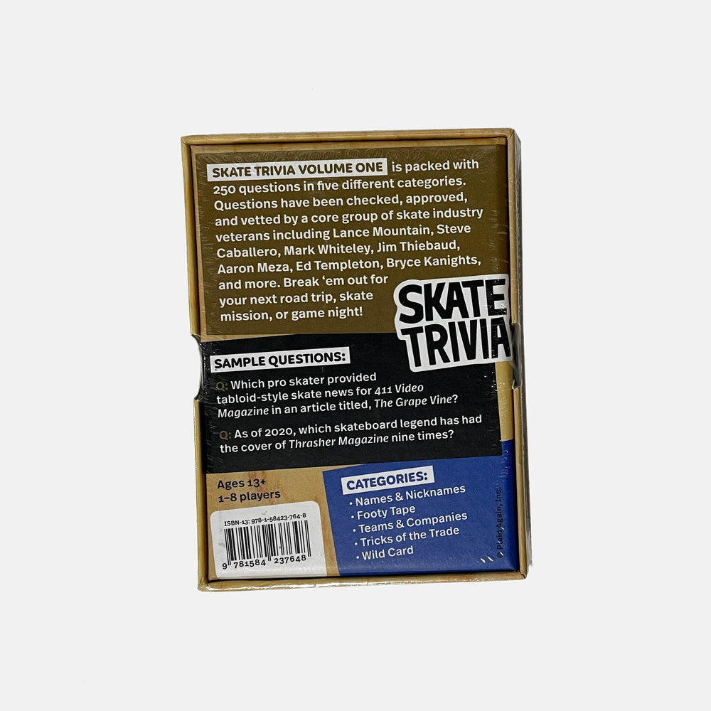 Skate Trivia Book Volume One - Gordon Eckler