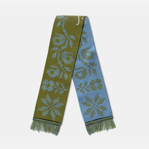 SkatePal - Sabri Sundos Scarf - Olive / Sky