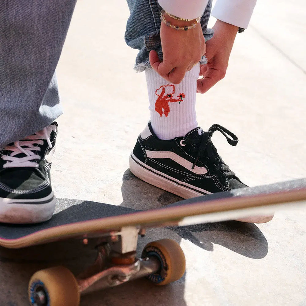 SkatePal - Sabri Sundos Socks - White