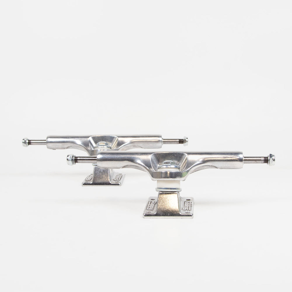 Slappy Trucks - (Pair) 8.5" ST1 Hollow Inverted Curb 2 Killer Skateboard Trucks - Polished