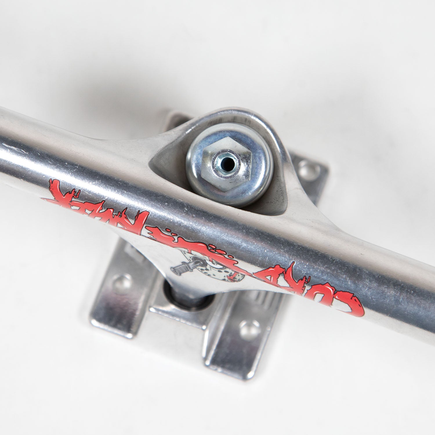 Slappy Trucks - (Pair) 8.5" ST1 Hollow Inverted Curb 2 Killer Skateboard Trucks - Polished