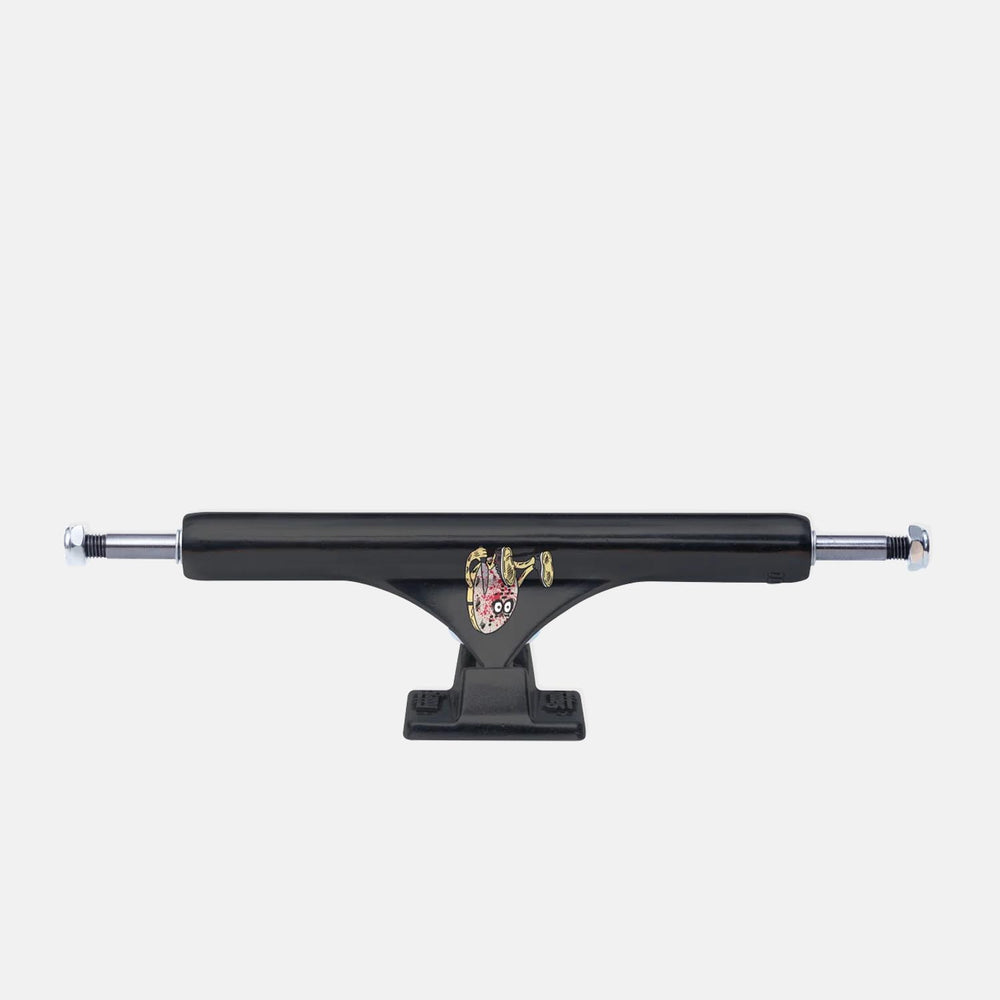 Slappy Trucks - (Pair) 10.0" ST1 Inverted Curb Killer Skateboard Trucks - Matte Black