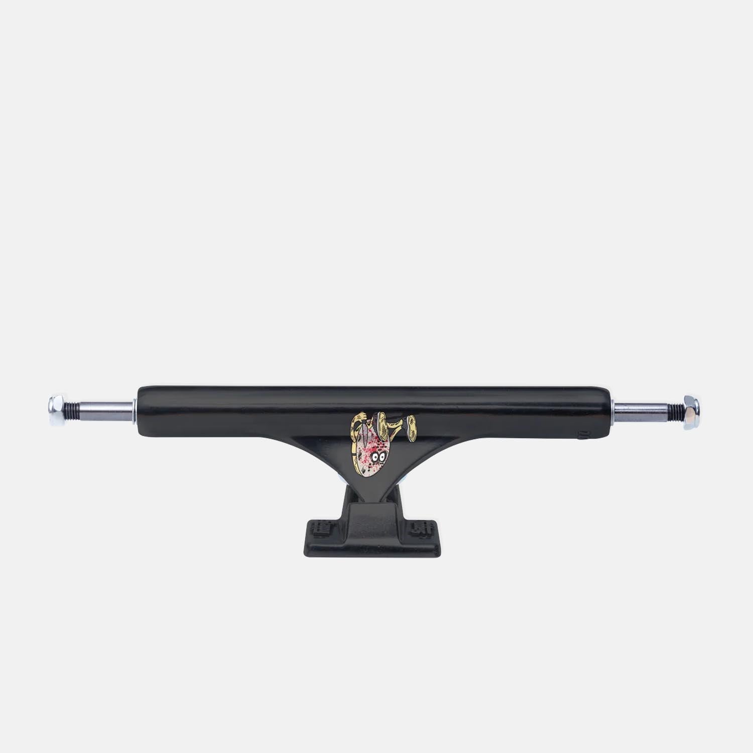 Slappy Trucks - (Pair) 10.0" ST1 Inverted Curb Killer Skateboard Trucks - Matte Black