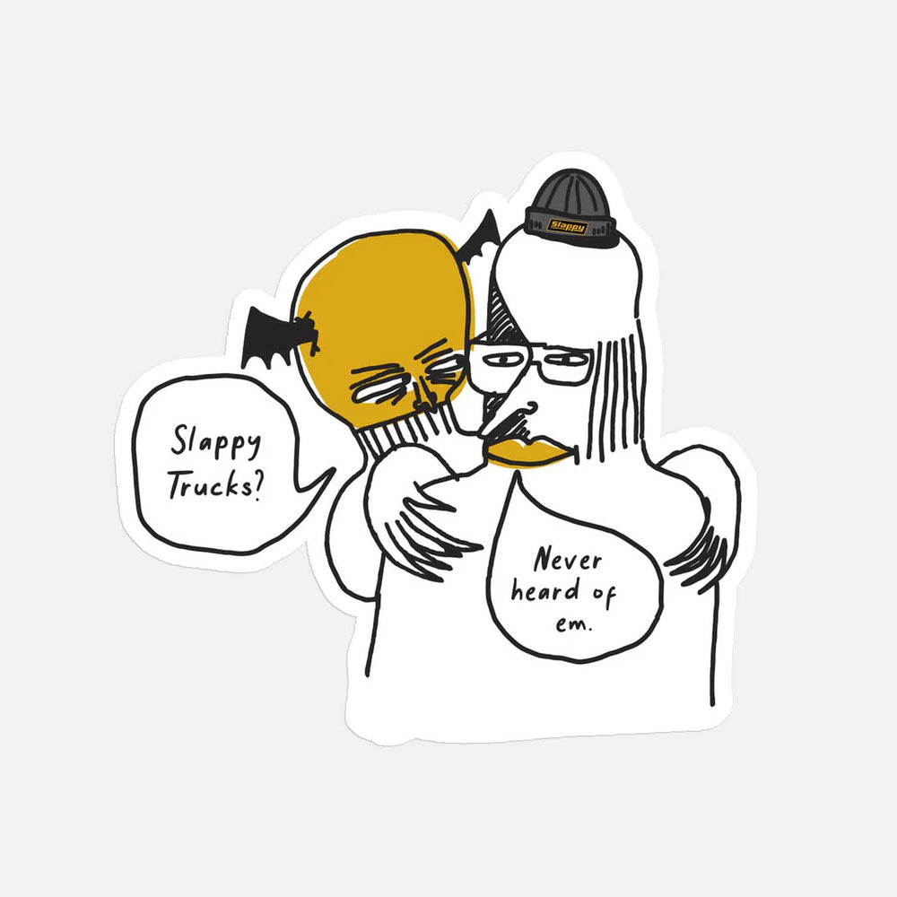 Slappy Trucks - 3.8" Haters Sticker