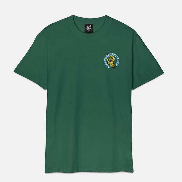 Santa Cruz - Slime Balls SB Hand T-Shirt - Alpine Green