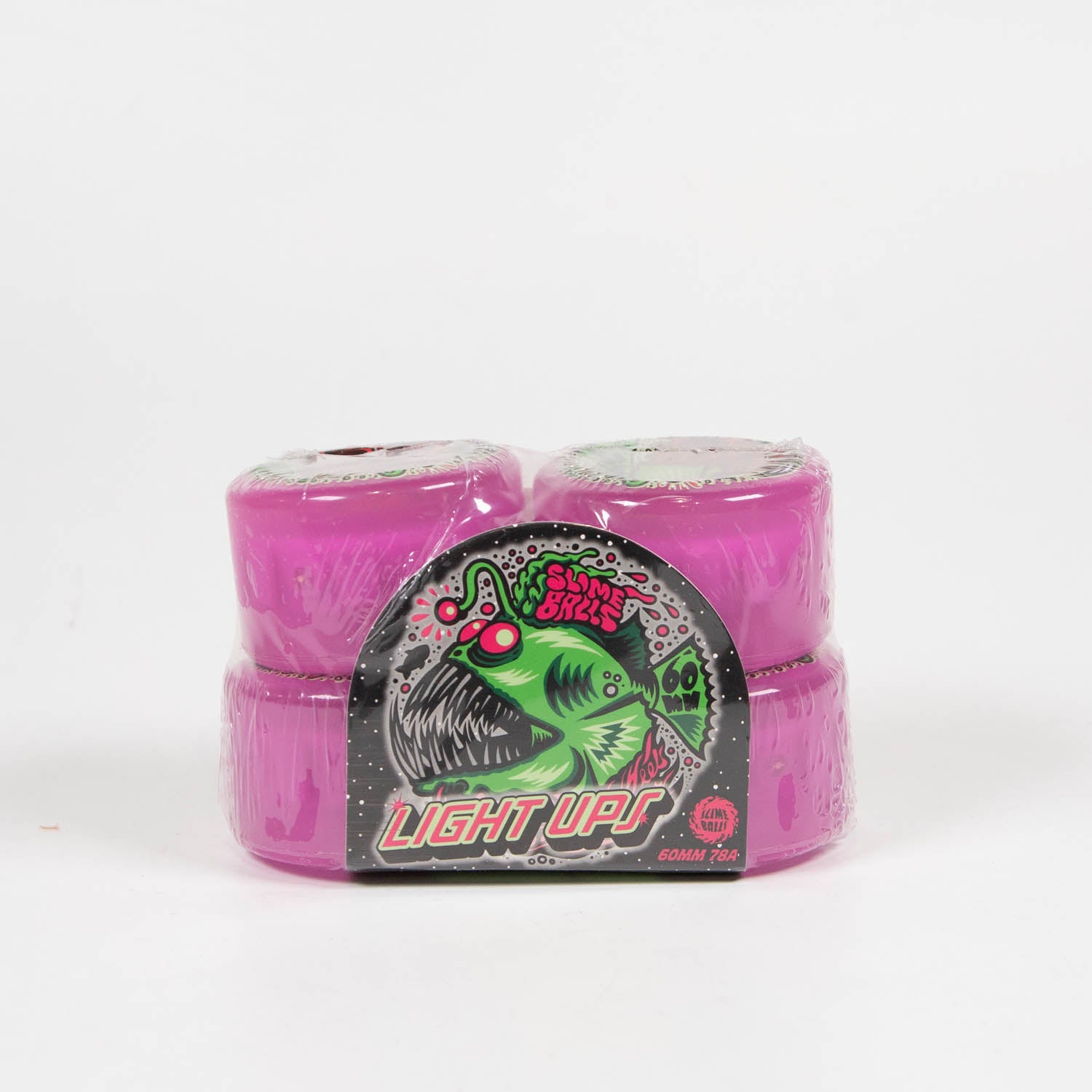 Slime Balls - 60mm (78a) Angler Light Ups OG Skateboard Wheels - Purple