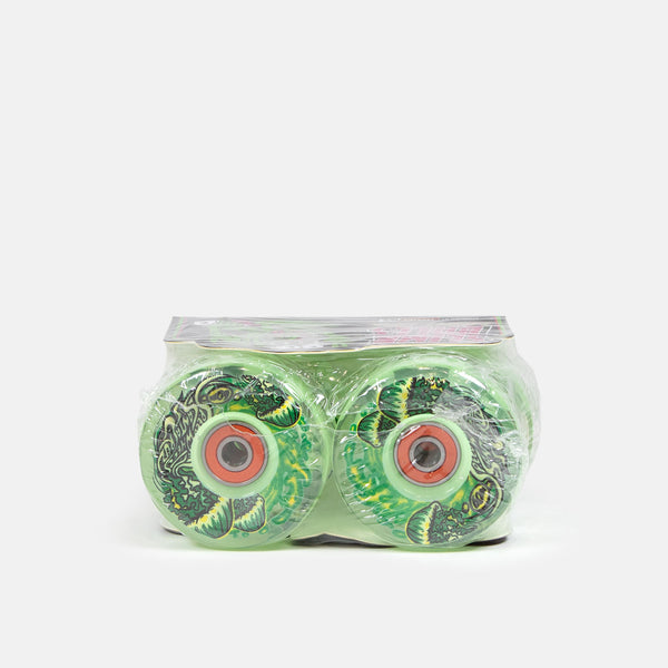 Slime Balls - 60mm (78a) Jelly Fish Light Ups OG Skateboard Wheels - White