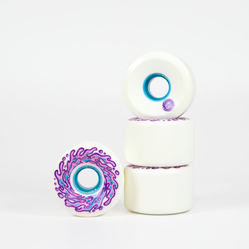 Santa Cruz - 60mm (78a) OG Slime Balls Skateboard Wheels - White