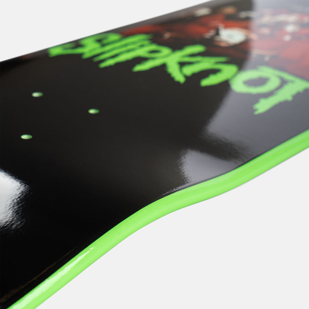 Welcome Skateboards - 9.67" Slipknot Self-Titled on Gaia Skateboard Deck - Black / Green Dip