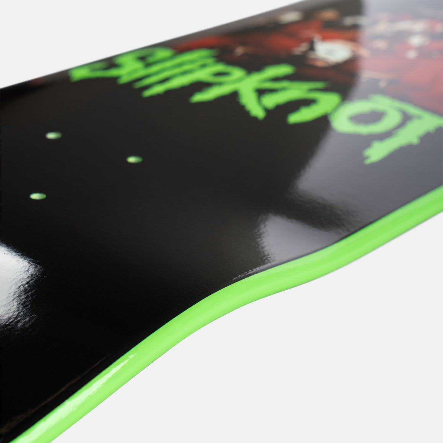 Welcome Skateboards - 9.67" Slipknot Self-Titled on Gaia Skateboard Deck - Black / Green Dip