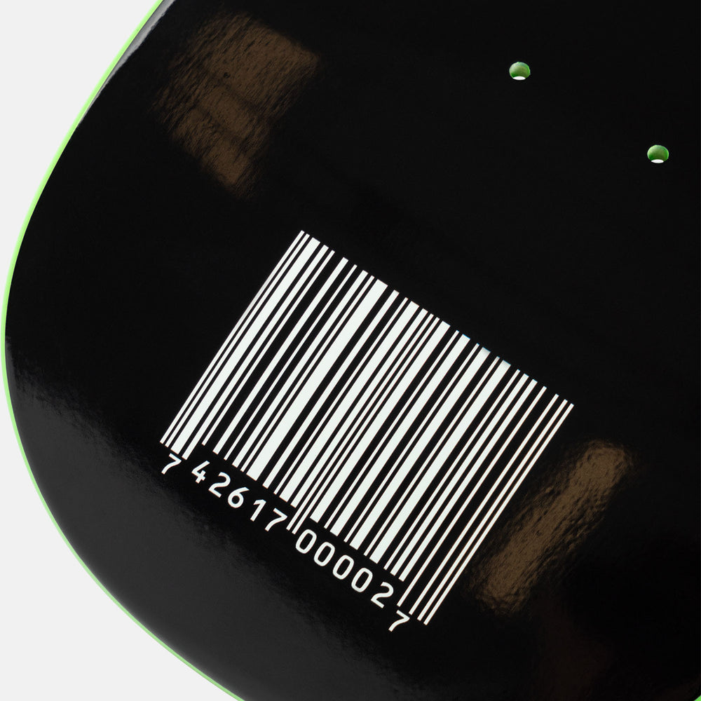 Welcome Skateboards - 9.67" Slipknot Self-Titled on Gaia Skateboard Deck - Black / Green Dip