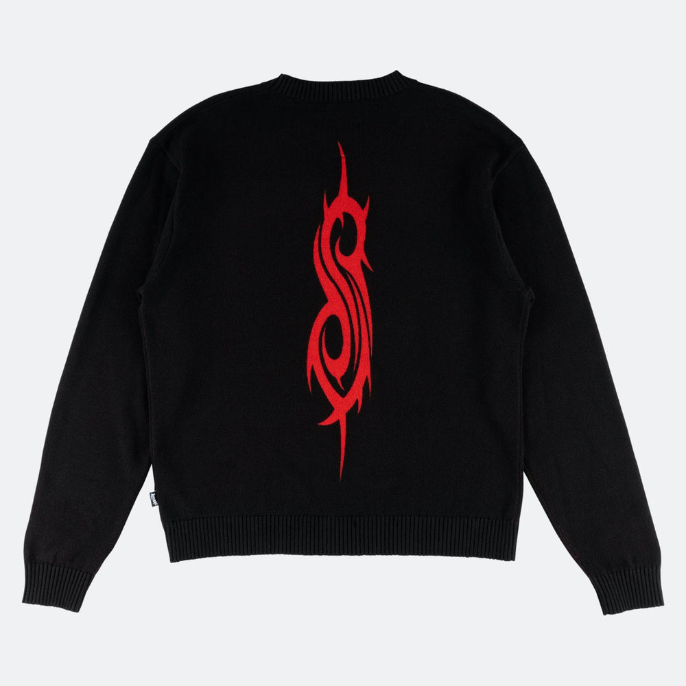 Welcome Skateboards - Slipknot Overprint Knitted Sweatshirt - Black