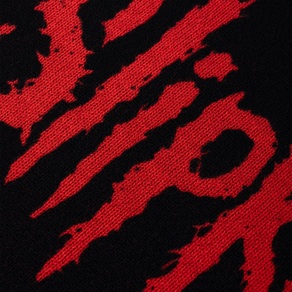 Welcome Skateboards - Slipknot Overprint Knitted Sweatshirt - Black