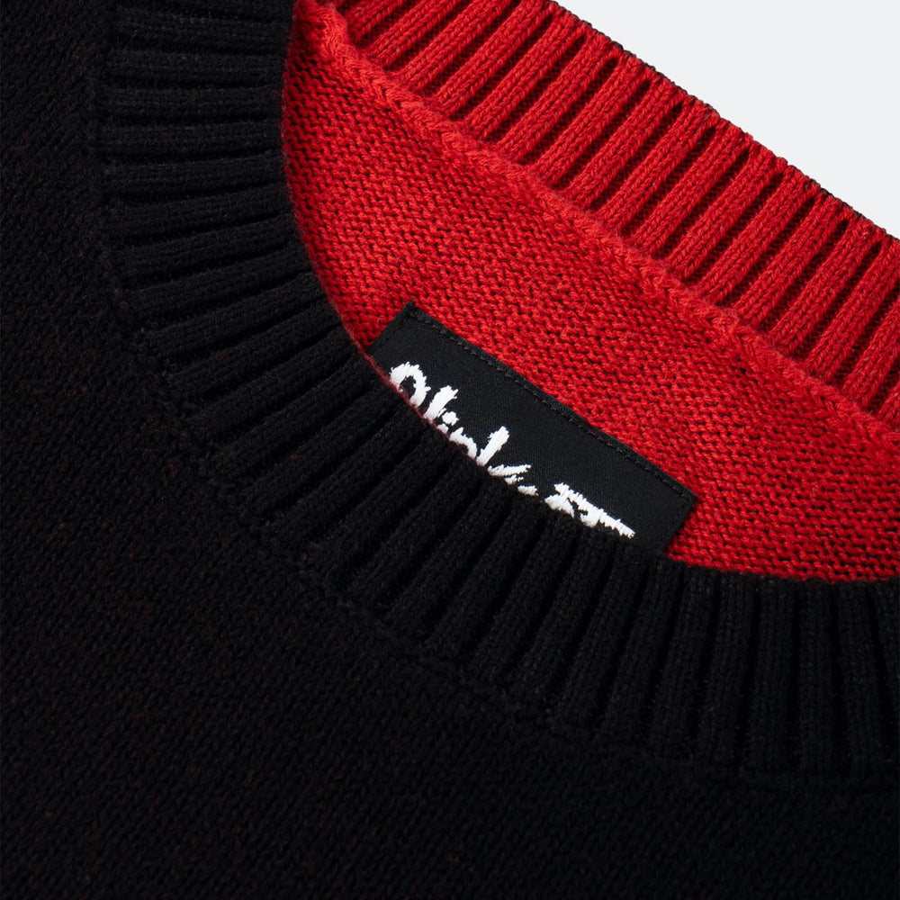 Welcome Skateboards - Slipknot Overprint Knitted Sweatshirt - Black