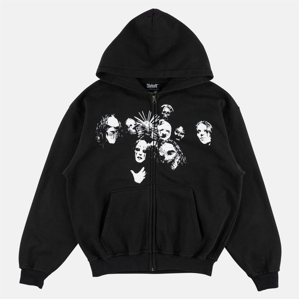 Welcome Skateboards - Slipknot Nonagram Zipped Hooded Sweatshirt - Black