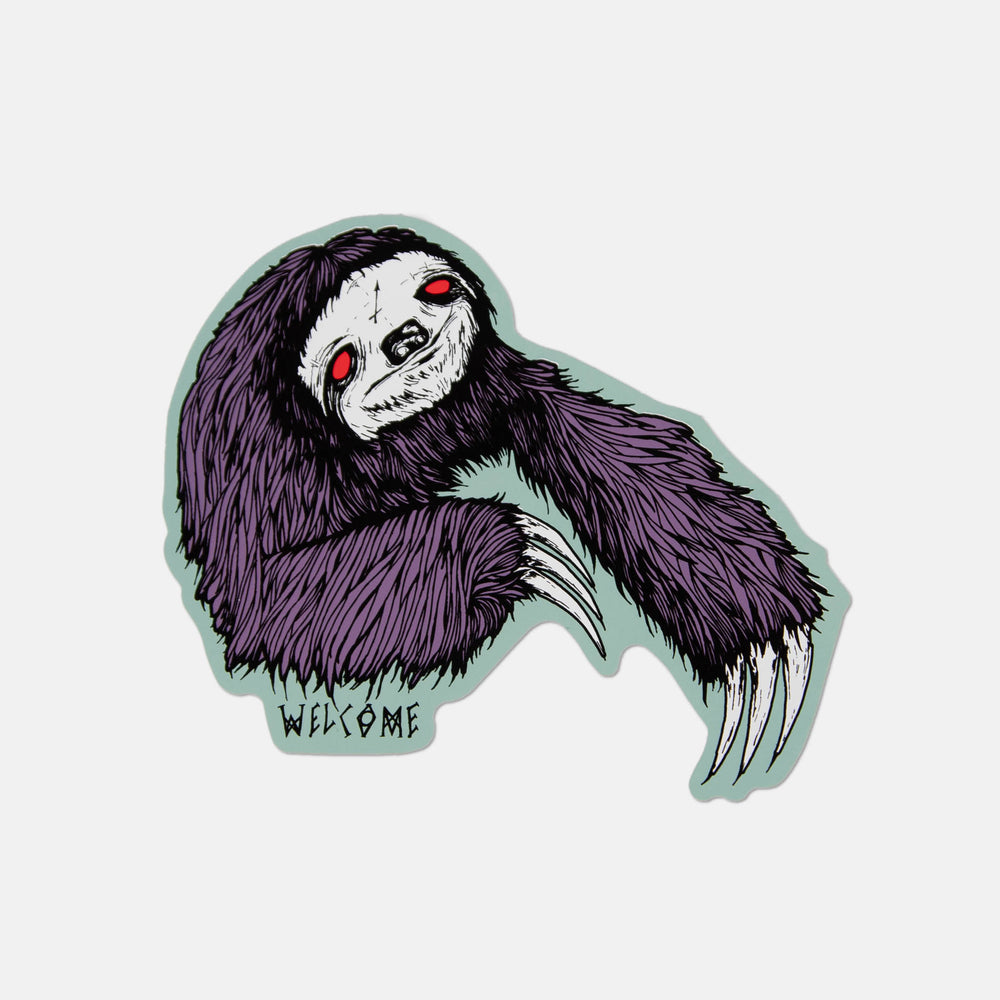 Welcome Skateboards - Sloth Sticker - Multi