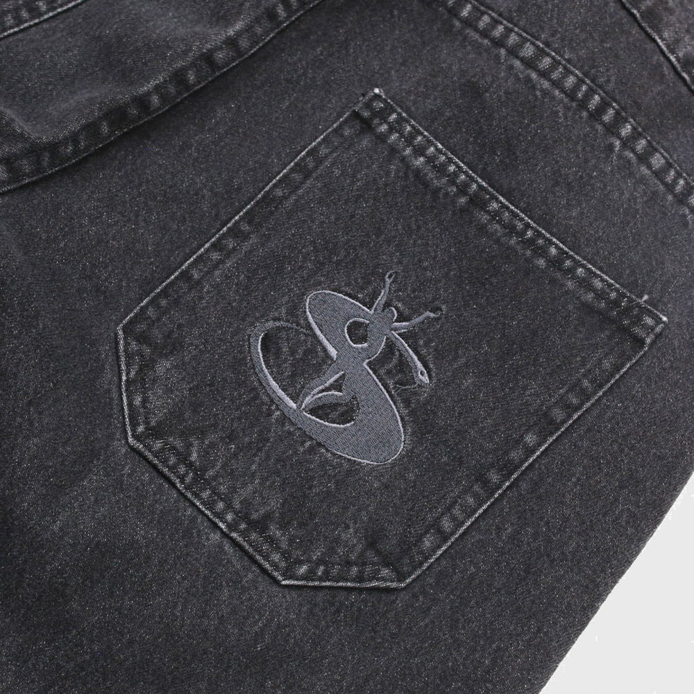 Yardsale - Slub Stain Phantasy Denim Jeans - Black