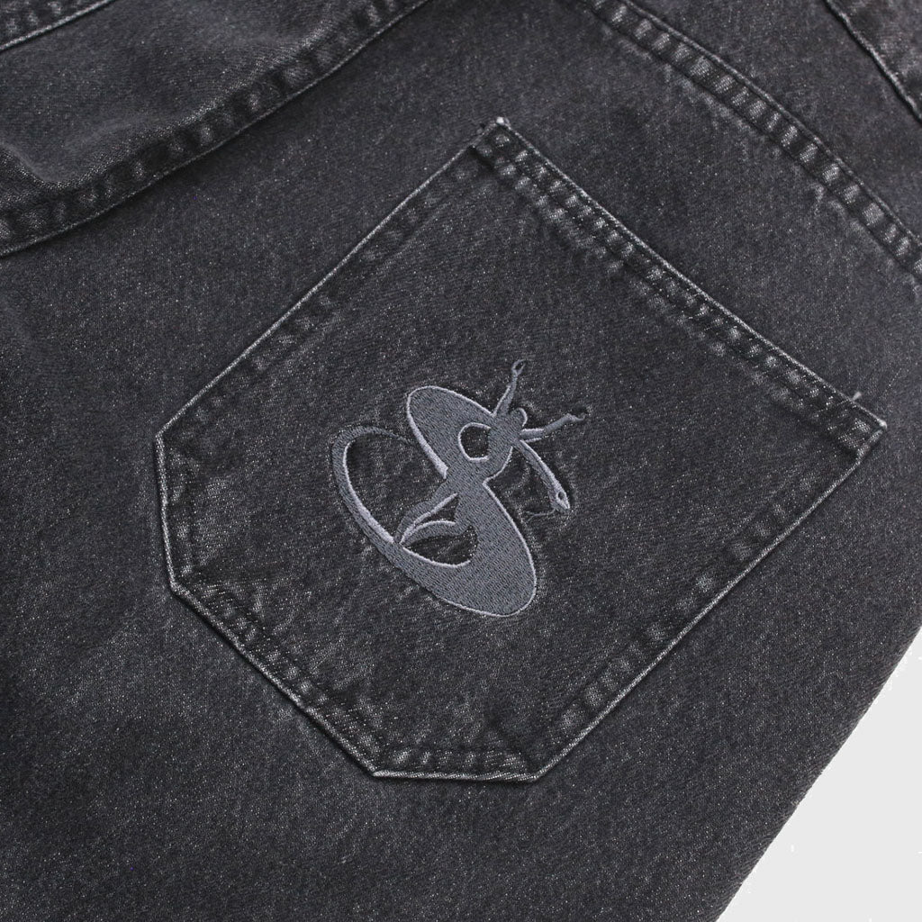Yardsale - Slub Stain Phantasy Denim Jeans - Black
