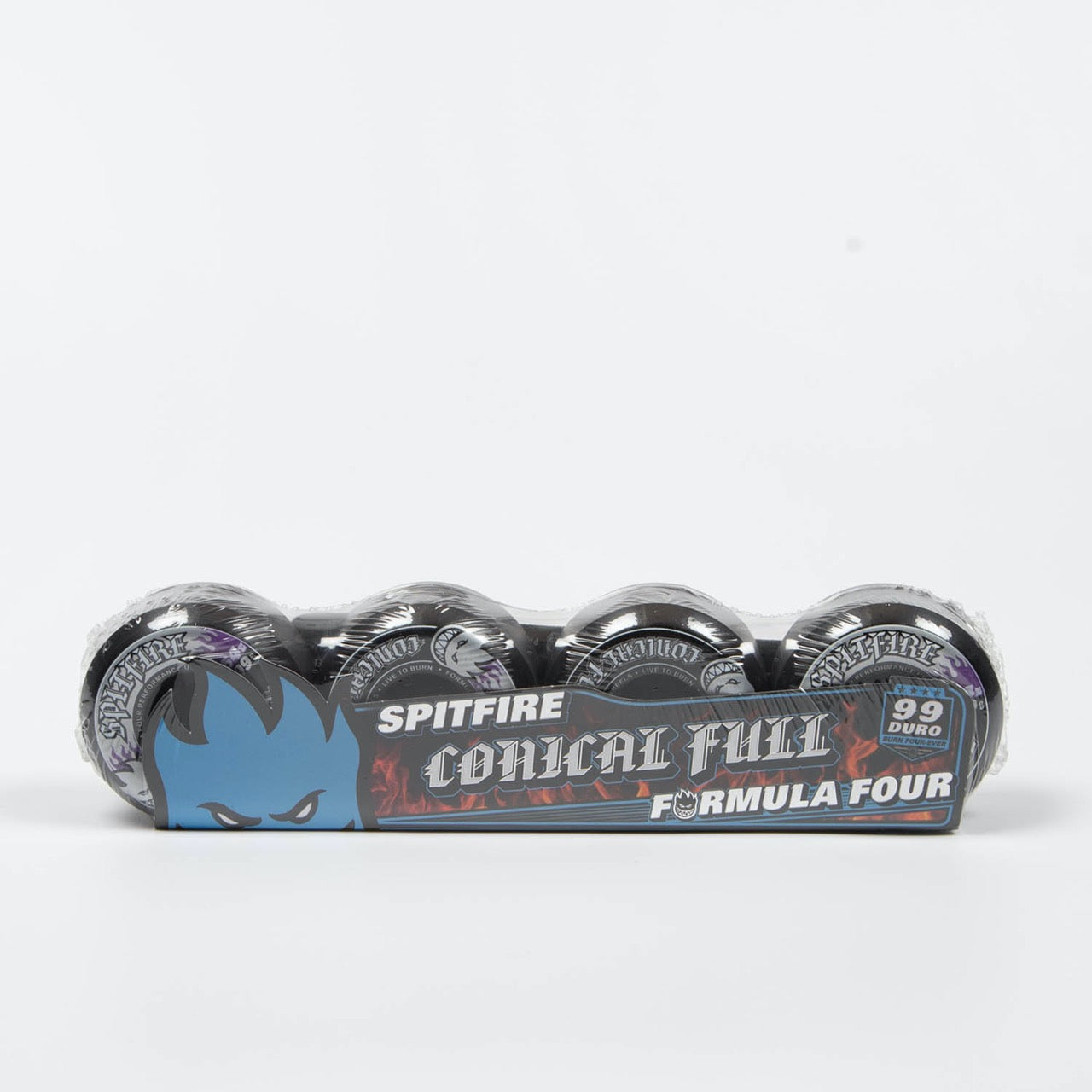 Spitfire - 54mm (99a) Formula Four Skateboard Wheels (Conical Full) - Black