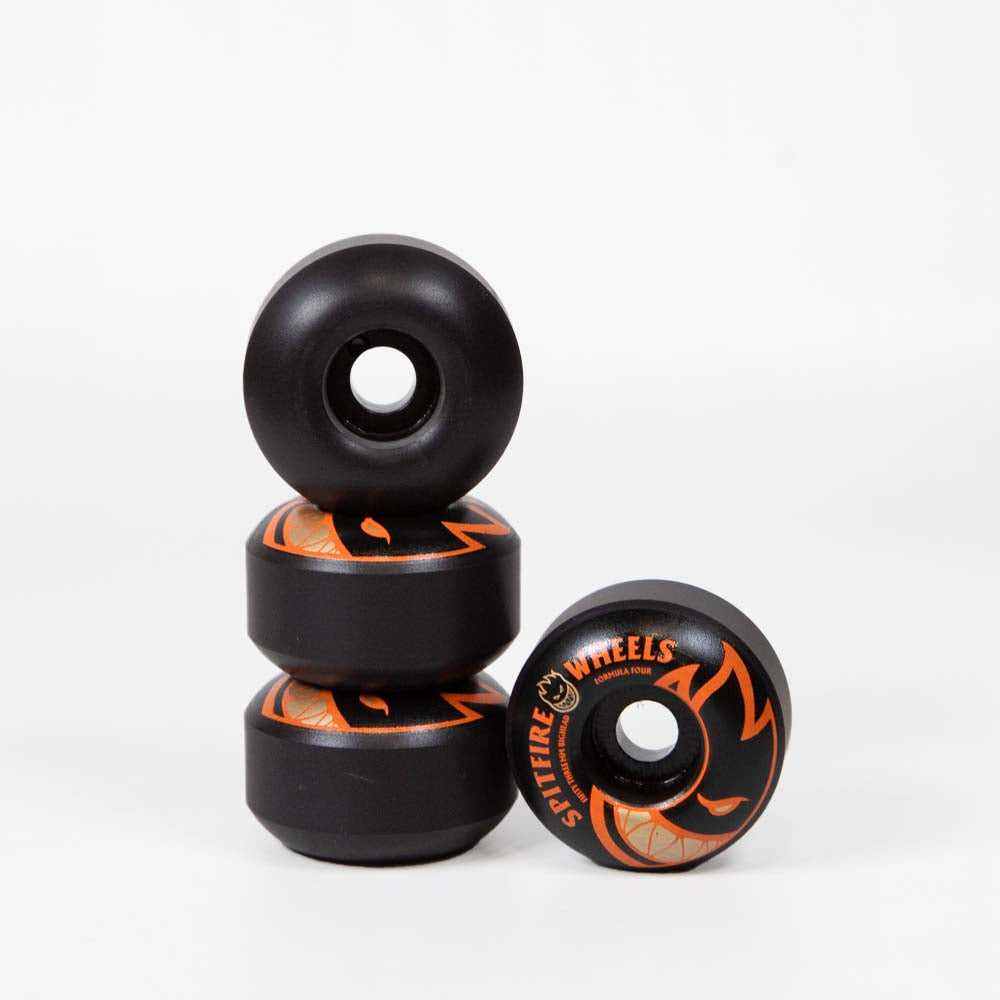 Spitfire - 53mm (99a) Formula Four Big Head Skateboard Wheels - Black