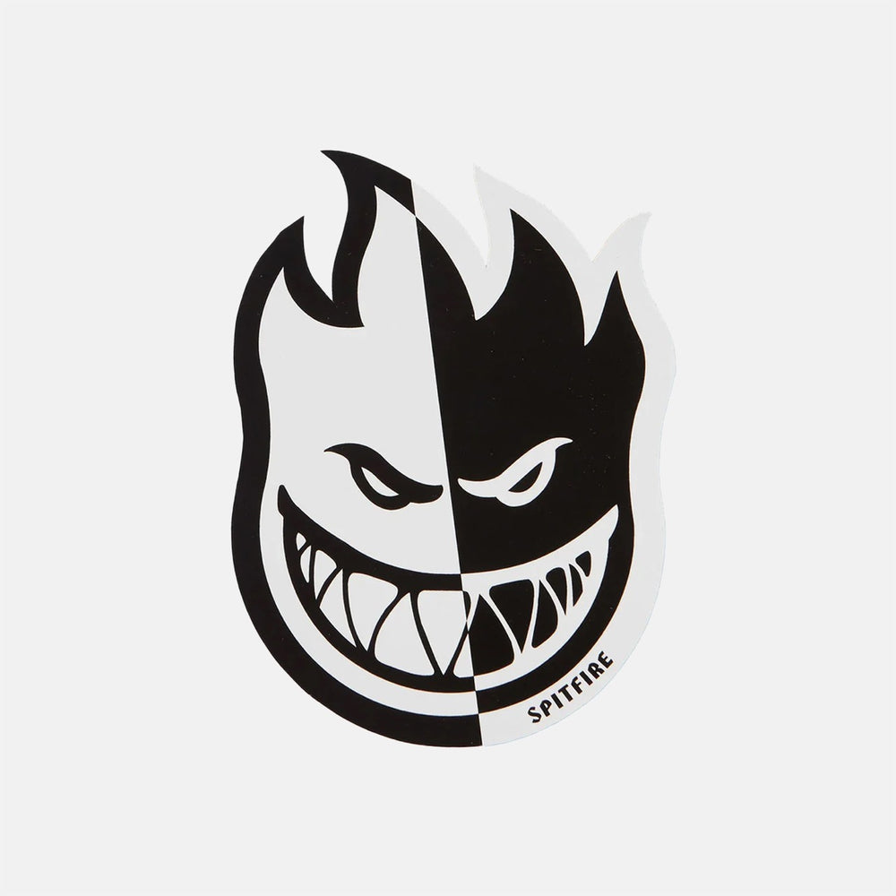 Spitfire - 6" Two-Tone Bighead Fill Sticker - White / Black