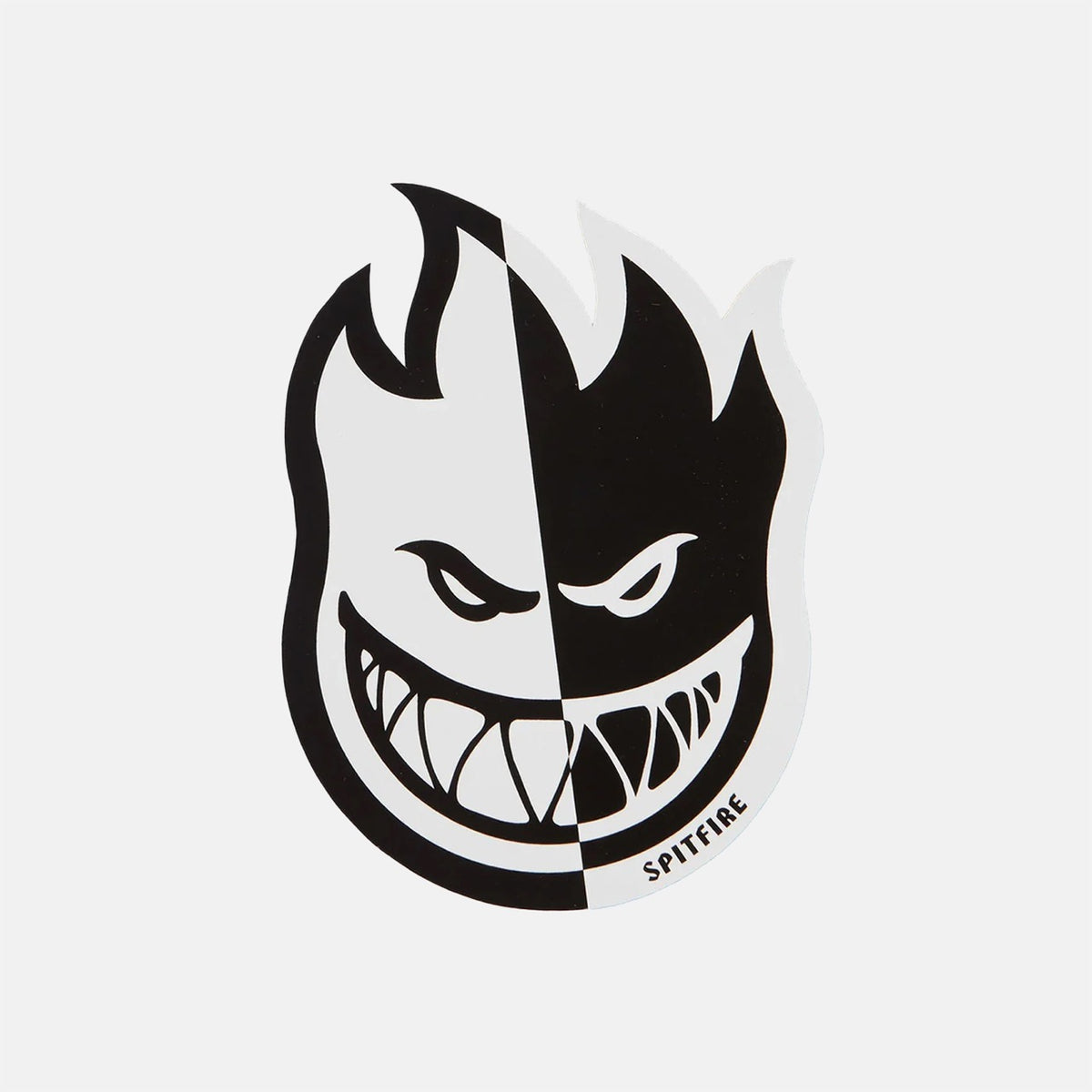 Spitfire - 6" Two-Tone Bighead Fill Sticker - White / Black