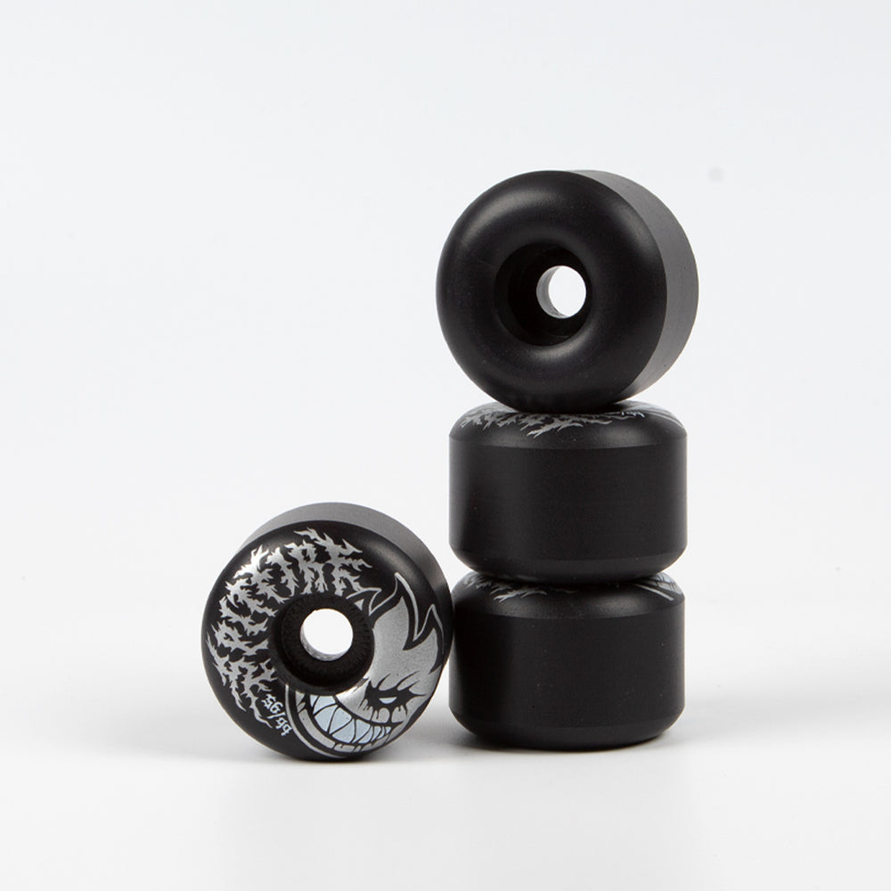 Spitfire - 56mm (99a) Formula Four Deathmask II Bighead Skateboard Wheels - Black (Radial Full)