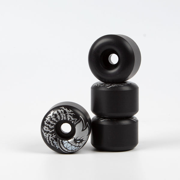 Spitfire - 56mm (99a) Formula Four Deathmask II Bighead Skateboard Wheels - Black (Radial Full)